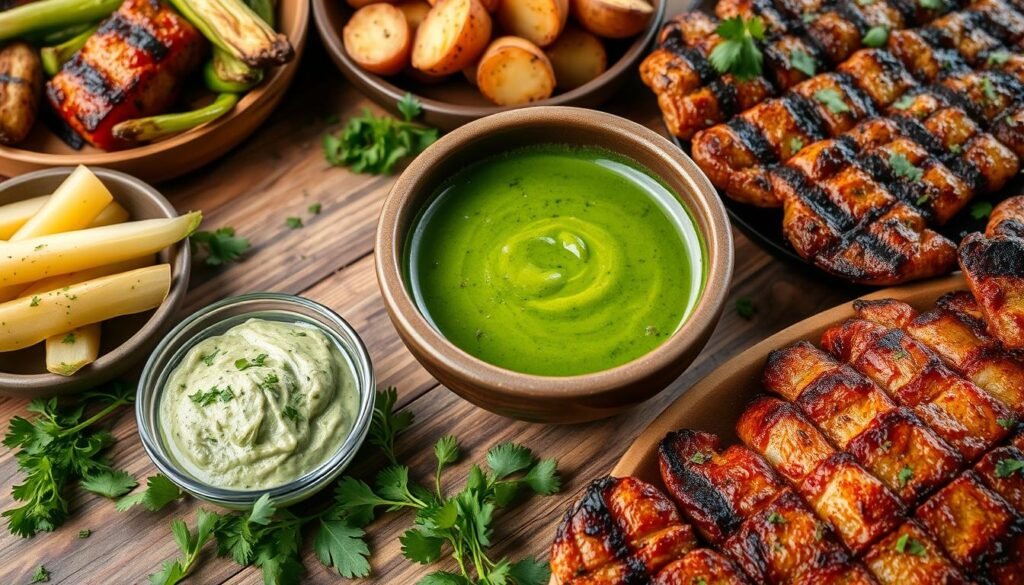 molho verde acompanhamentos