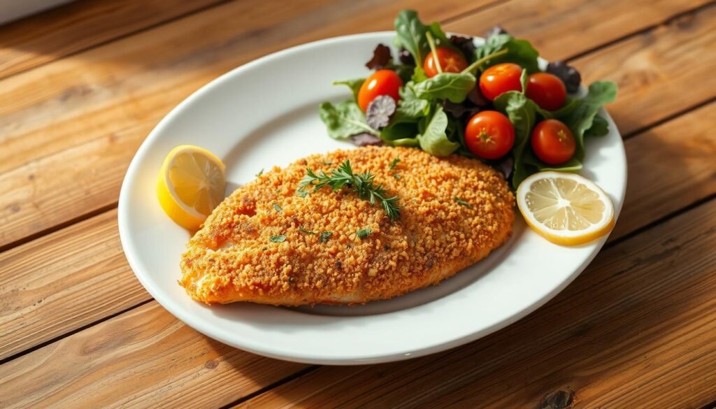 peixe empanado crocante