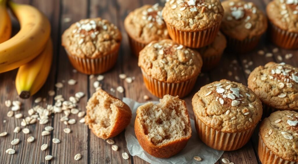 bolinhos de banana com aveia