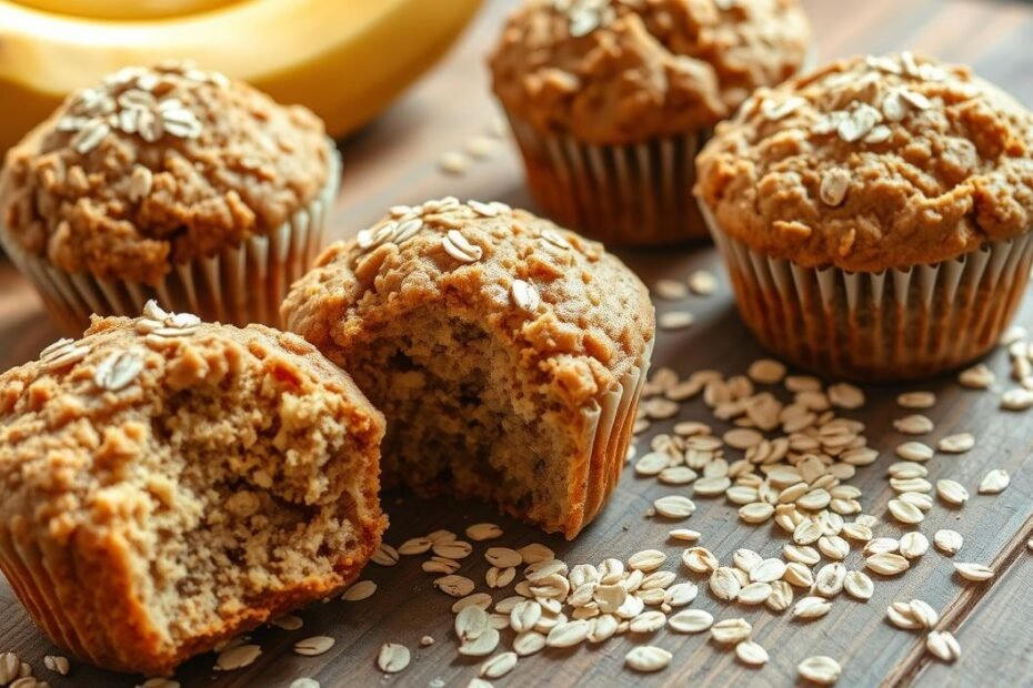 bolinhos de banana com aveia